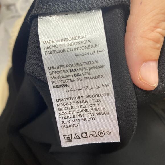 Chico’s Knee-Length Skirt SZ 1.5 (10) Classic Black Stretch Career Modest Goth - Picture 3 of 6